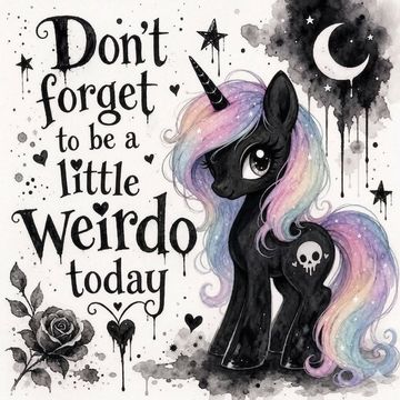 🖤Watercolor Weirdo🖤 by Turtle_Angel