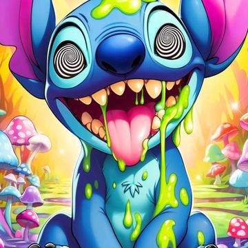 🍄‍🟫Stitch’s Mushroom Madness by Turtle_Angel