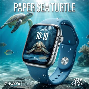 B# Art | Paper Sea Turtle by B Sharp Art