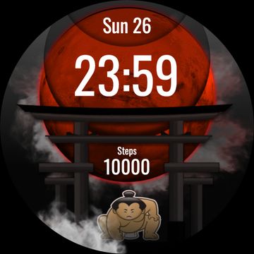 SUMO INFO: Digital Sumo Watch by DADAM Watch Faces