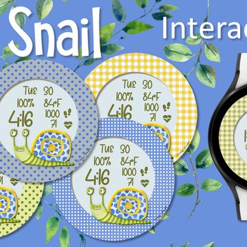 Silly Snail Backgrounds by Linlay Designs™