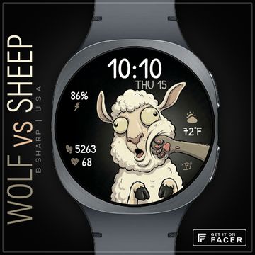 B# Art | Wolf vs Sheep by B Sharp Art