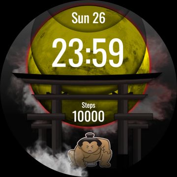 SUMO INFO: Digital Sumo Watch by DADAM Watch Faces