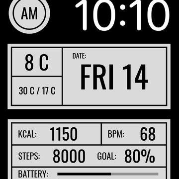 AW121 Digital Informative by DADAM Watch Faces