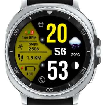 FS F16 Digital Watch Face by FS Watch faces