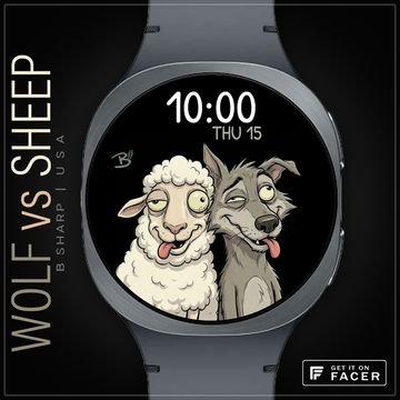 B# Art | Wolf vs Sheep by B Sharp Art