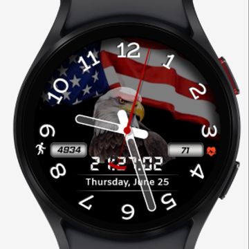 Patriotic V2 Watch Face by FS Watch faces