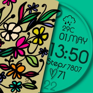 PD- FLOWERS PD 009 by Paula Design