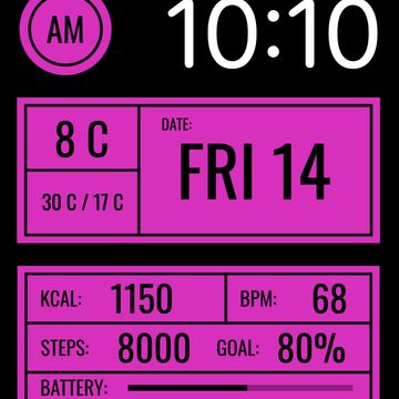 AW121 Digital Informative by DADAM Watch Faces