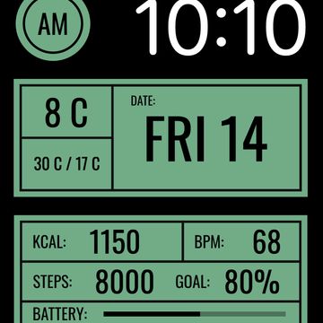 AW121 Digital Informative by DADAM Watch Faces