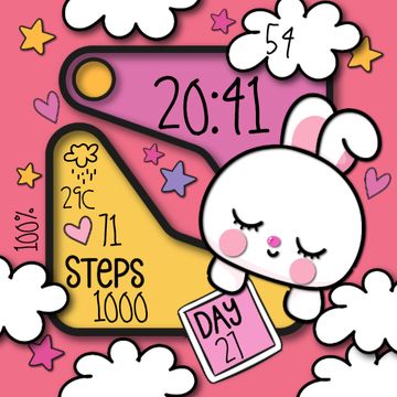 PD- SLEEPY RABBIT by Paula Design