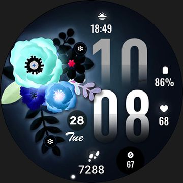 ML2U 313 Floral Digital Art by ML2U