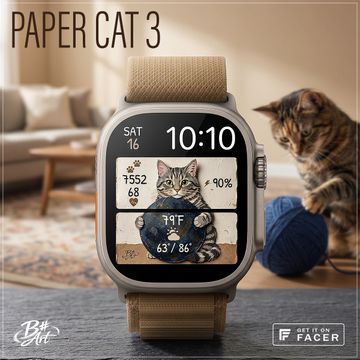 B# Art | Paper Cat 3 by B Sharp Art