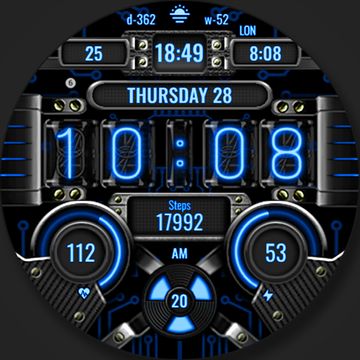 WFP 235 Nixie watch face by WFProduction by Alexandr Kovalev