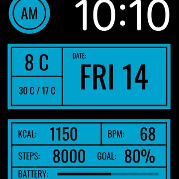 AW121 Digital Informative by DADAM Watch Faces