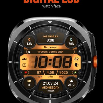 WFP 330 Digital LCD Watch Face by WFProduction by Alexandr Kovalev