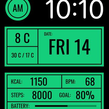 AW121 Digital Informative by DADAM Watch Faces