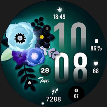 ML2U 313 Floral Digital Art by ML2U