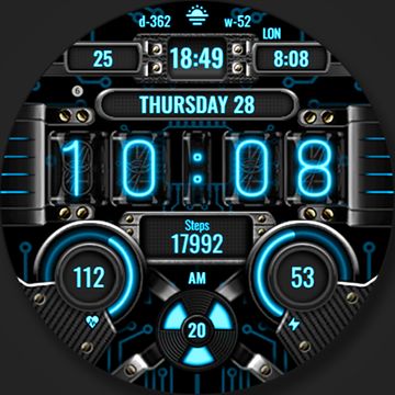WFP 235 Nixie watch face by WFProduction by Alexandr Kovalev