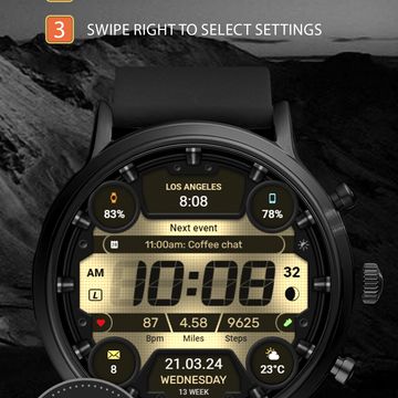 WFP 330 Digital LCD Watch Face by WFProduction by Alexandr Kovalev