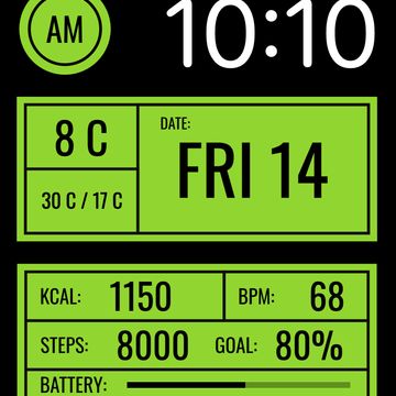 AW121 Digital Informative by DADAM Watch Faces