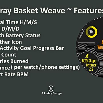 Gray Basketweave by Linlay Designs™