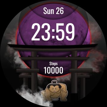 SUMO INFO: Digital Sumo Watch by DADAM Watch Faces