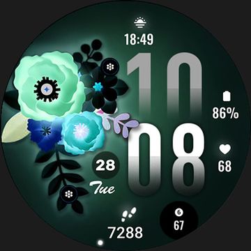 ML2U 313 Floral Digital Art by ML2U
