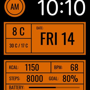 AW121 Digital Informative by DADAM Watch Faces
