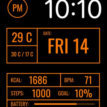 AW122 Digital Informative by DADAM Watch Faces
