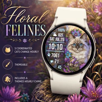 Floral Felines by The Fitbit Gal™️