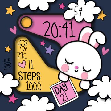 PD- SLEEPY RABBIT by Paula Design