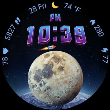 Galaxy | Space Animated WF by StarWatchfaces