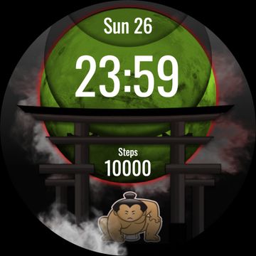 SUMO INFO: Digital Sumo Watch by DADAM Watch Faces