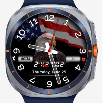 Patriotic V2 Watch Face by FS Watch faces