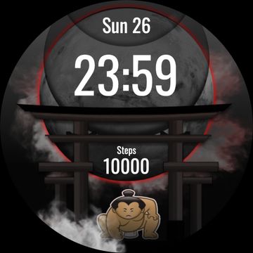 SUMO INFO: Digital Sumo Watch by DADAM Watch Faces