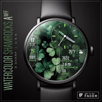 B# | Watercolor Shamrocks Aʷᶠᶠ by B Sharp Watches