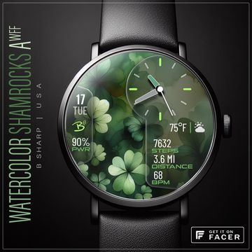 B# | Watercolor Shamrocks Aʷᶠᶠ by B Sharp Watches