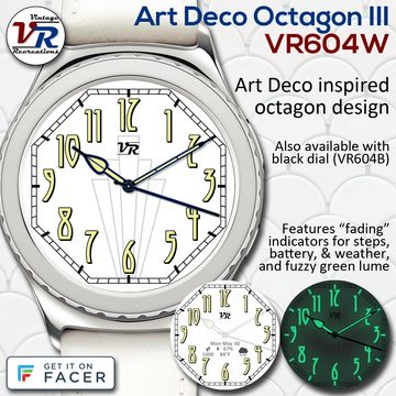 VR604W Art Deco Octagon III by Vintage Recreations