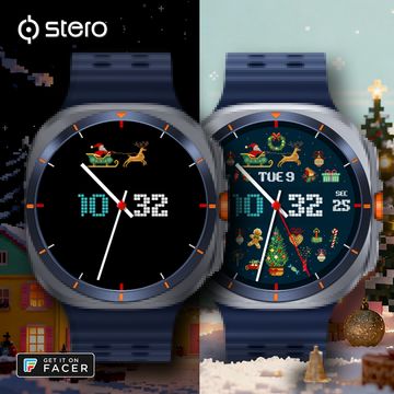 Pixel Christmas by Stero Watchfaces