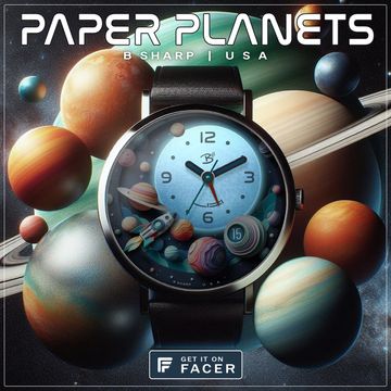 B# - Paper Planets A by B Sharp Art