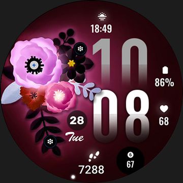 ML2U 313 Floral Digital Art by ML2U