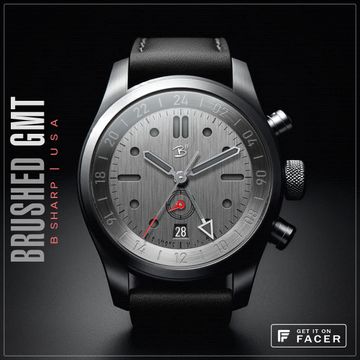 B# - Brushed GMT by B Sharp Watches