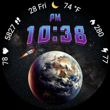Galaxy | Space Animated WF by StarWatchfaces