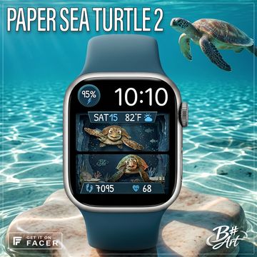 B# Art | Paper Sea Turtle 2 by B Sharp Art