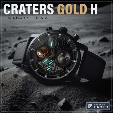 B# | Craters Gold H by B Sharp Watches