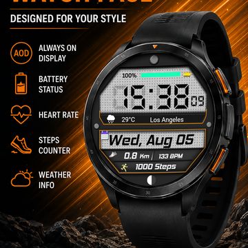 FS F18 Digital Watch Face by FS Watch faces