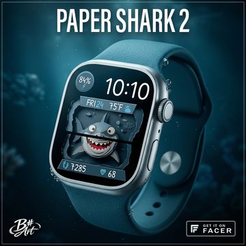 B# Art | Paper Shark 2 by B Sharp Art
