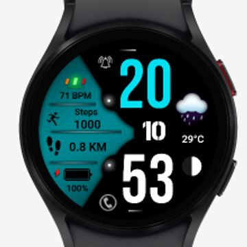 FS F16 Digital Watch Face by FS Watch faces