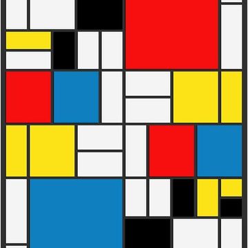Mondrian Abstract Squares by McLovin